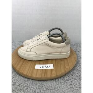 Birdies Women 8 The Cardinal Seashell Cream Leather Lace Up Casual Daily Sneaker